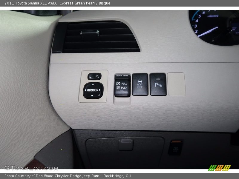 Cypress Green Pearl / Bisque 2011 Toyota Sienna XLE AWD