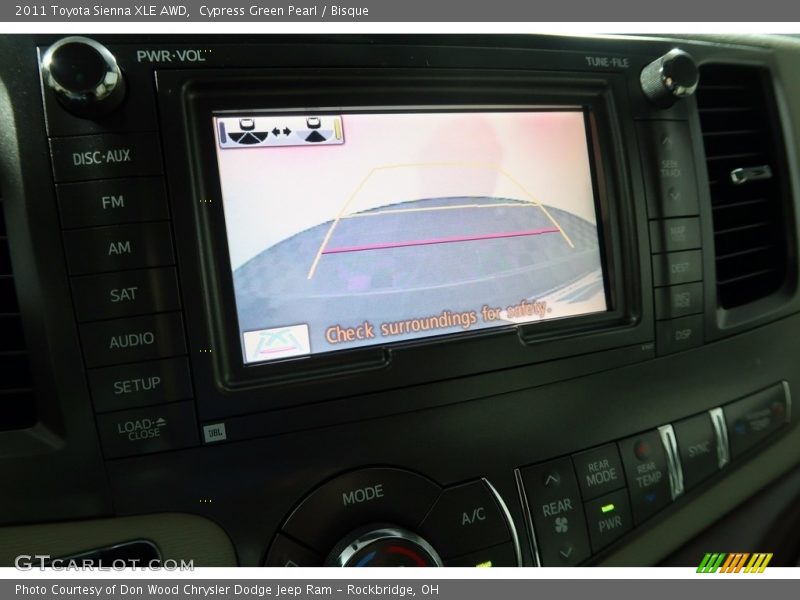 Cypress Green Pearl / Bisque 2011 Toyota Sienna XLE AWD
