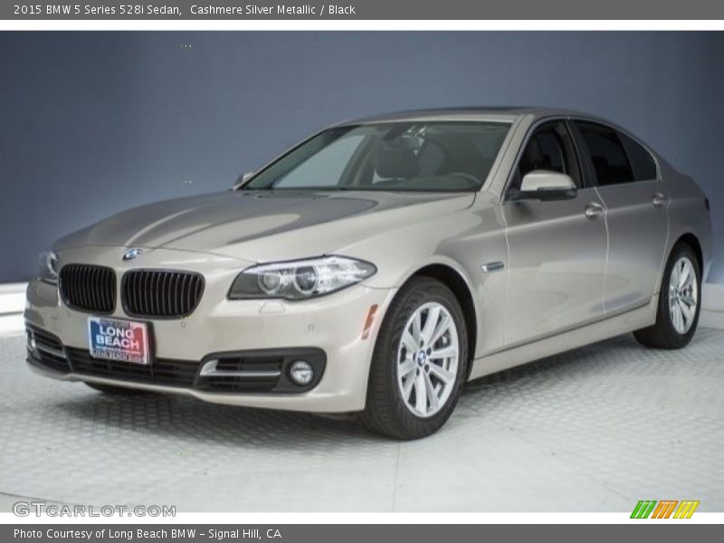 Cashmere Silver Metallic / Black 2015 BMW 5 Series 528i Sedan