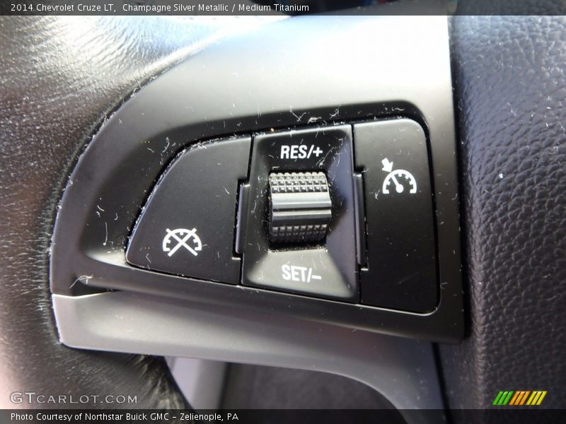 Champagne Silver Metallic / Medium Titanium 2014 Chevrolet Cruze LT