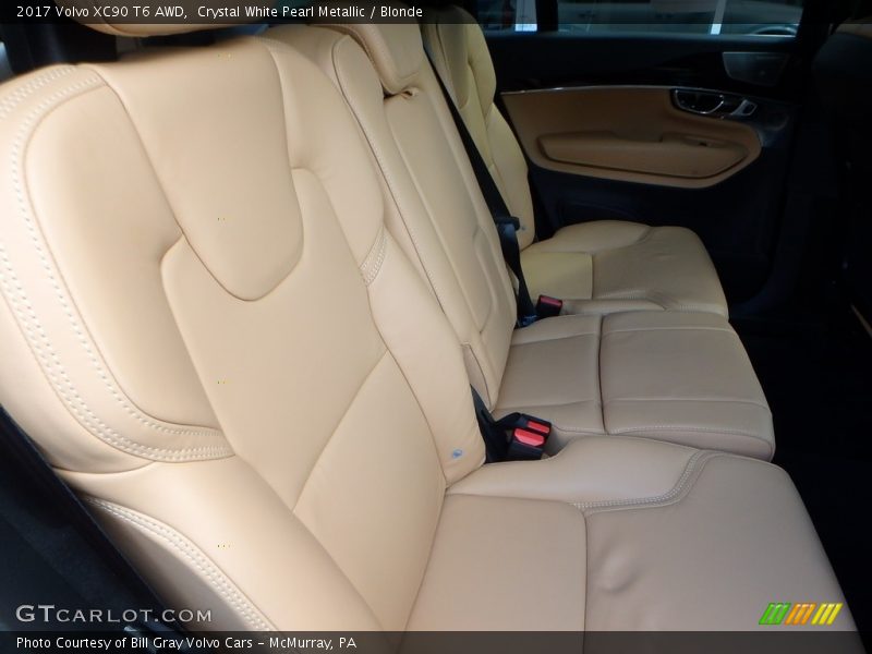 Crystal White Pearl Metallic / Blonde 2017 Volvo XC90 T6 AWD