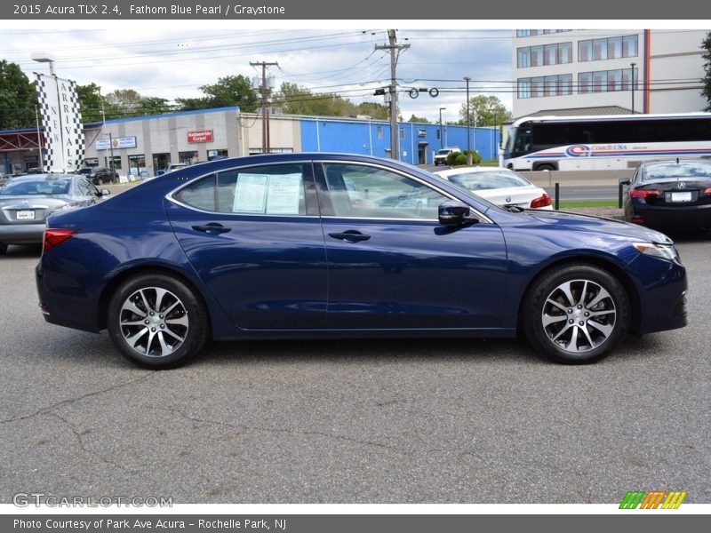 Fathom Blue Pearl / Graystone 2015 Acura TLX 2.4