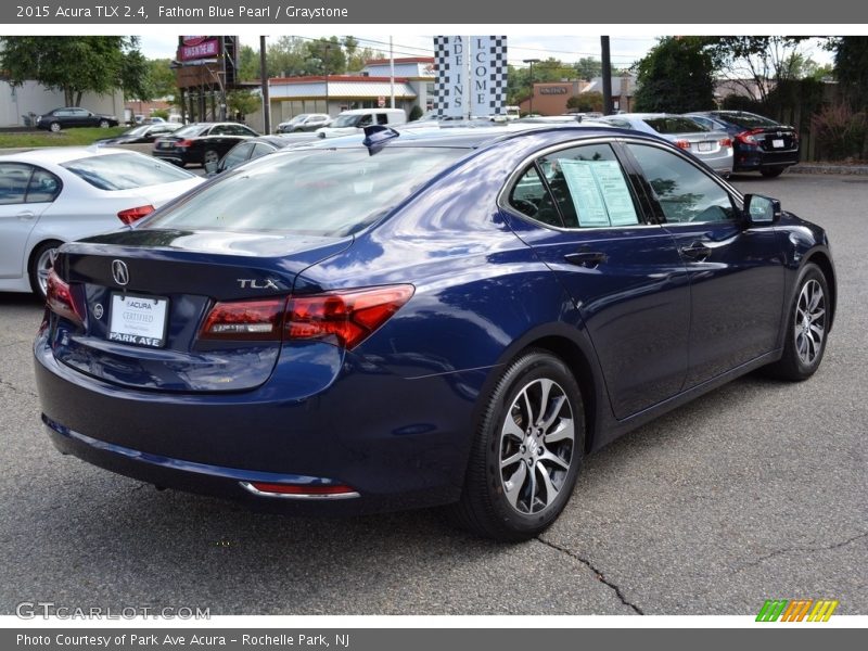 Fathom Blue Pearl / Graystone 2015 Acura TLX 2.4