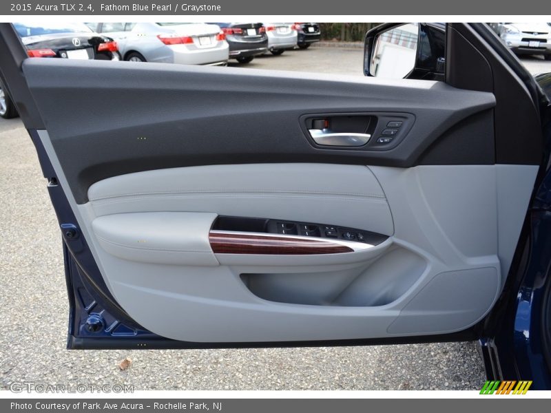 Fathom Blue Pearl / Graystone 2015 Acura TLX 2.4