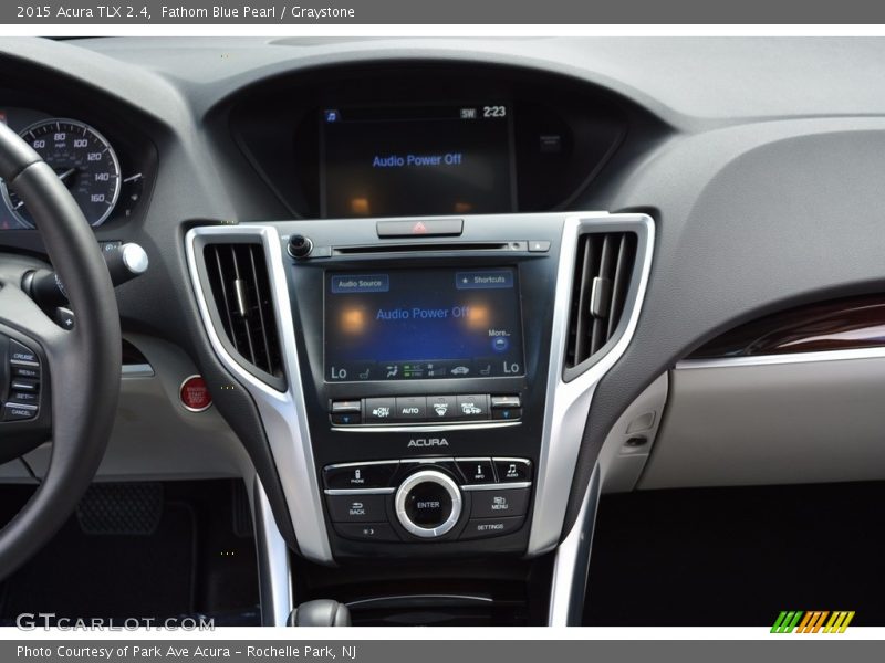 Fathom Blue Pearl / Graystone 2015 Acura TLX 2.4