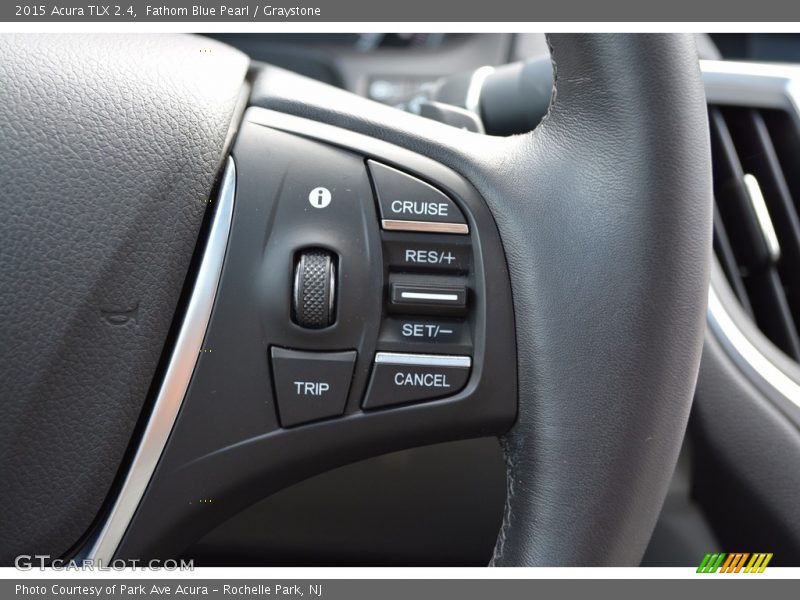 Fathom Blue Pearl / Graystone 2015 Acura TLX 2.4