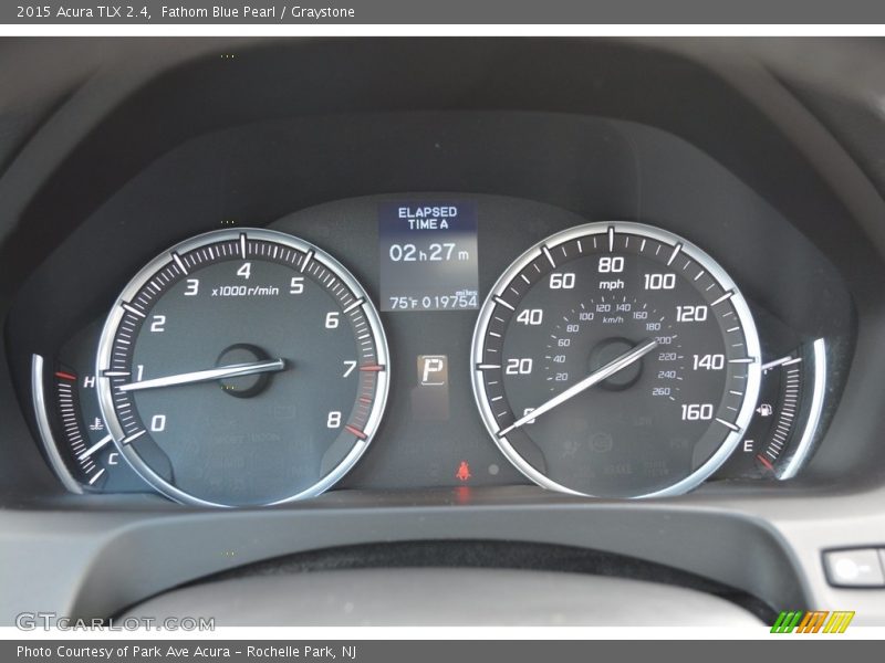 Fathom Blue Pearl / Graystone 2015 Acura TLX 2.4