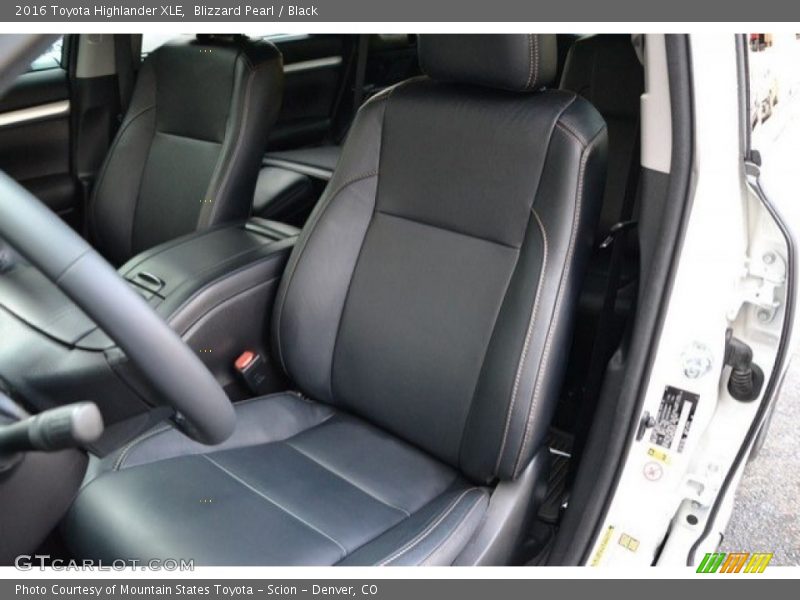 Blizzard Pearl / Black 2016 Toyota Highlander XLE