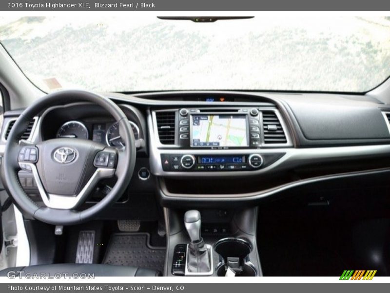 Blizzard Pearl / Black 2016 Toyota Highlander XLE