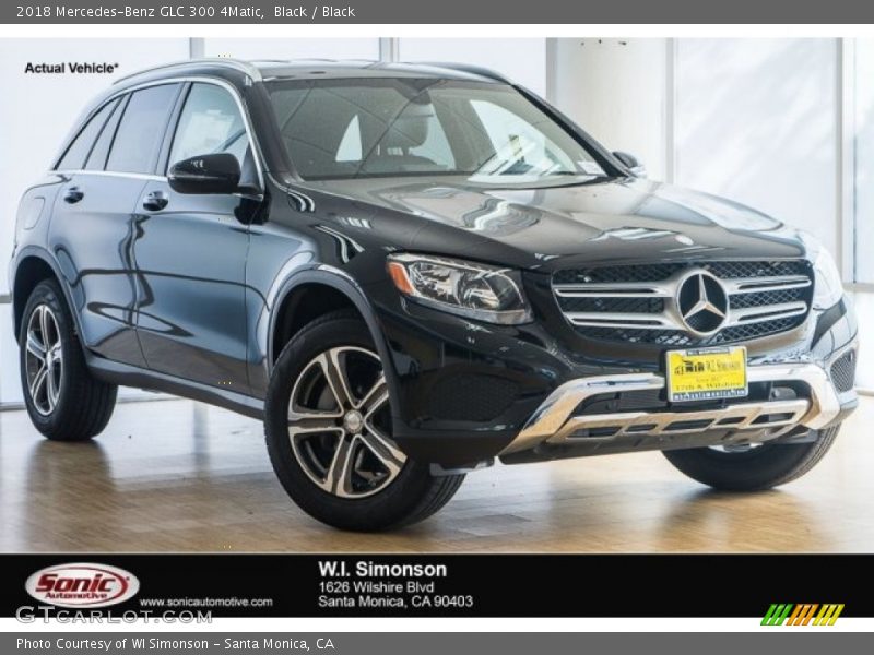 Black / Black 2018 Mercedes-Benz GLC 300 4Matic