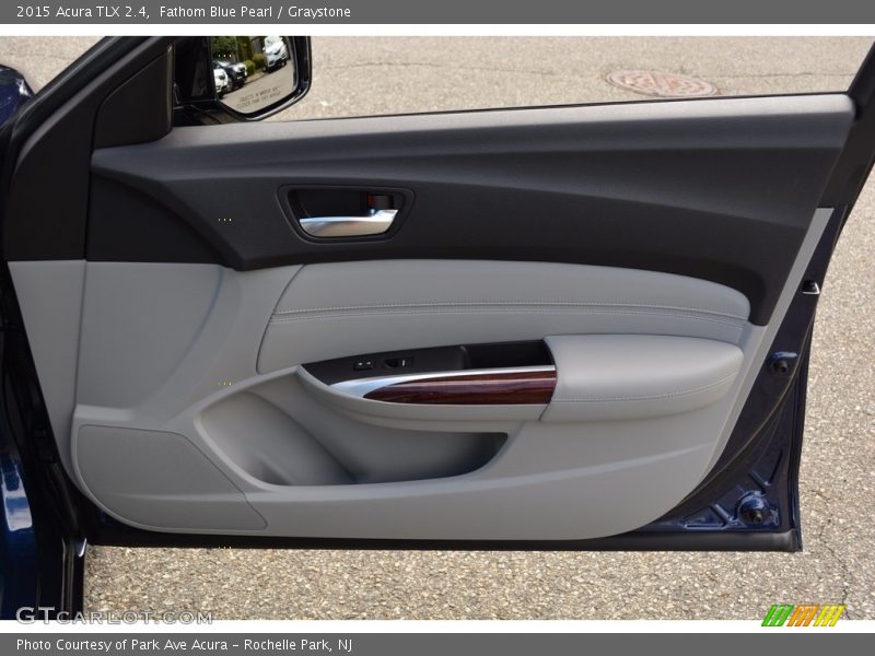 Fathom Blue Pearl / Graystone 2015 Acura TLX 2.4
