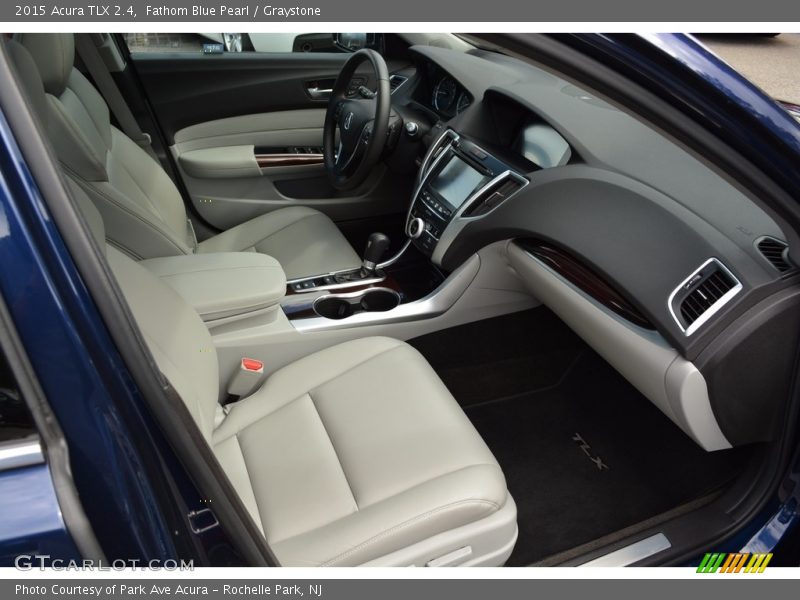 Fathom Blue Pearl / Graystone 2015 Acura TLX 2.4