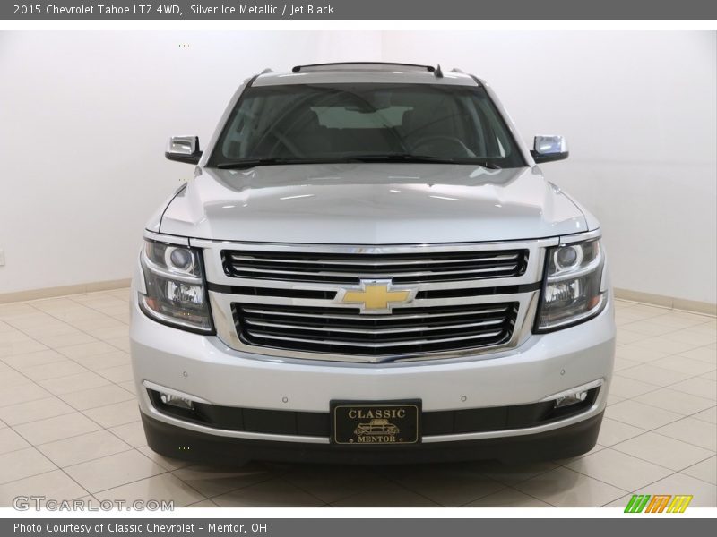 Silver Ice Metallic / Jet Black 2015 Chevrolet Tahoe LTZ 4WD