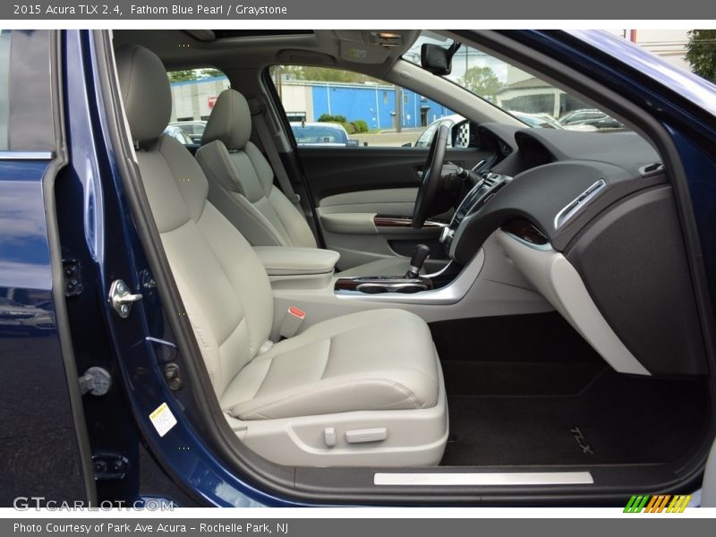 Fathom Blue Pearl / Graystone 2015 Acura TLX 2.4