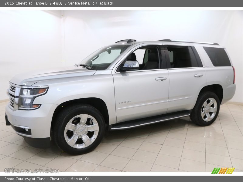 Silver Ice Metallic / Jet Black 2015 Chevrolet Tahoe LTZ 4WD