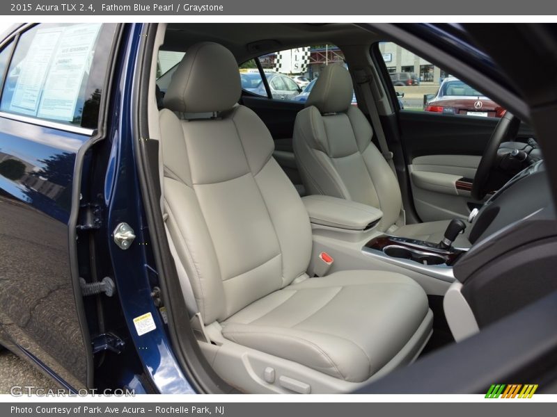 Fathom Blue Pearl / Graystone 2015 Acura TLX 2.4