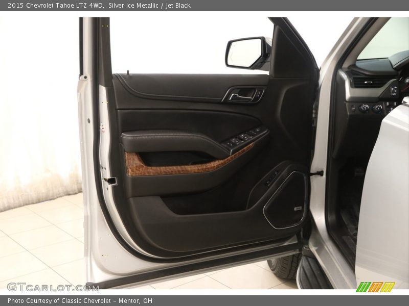 Silver Ice Metallic / Jet Black 2015 Chevrolet Tahoe LTZ 4WD