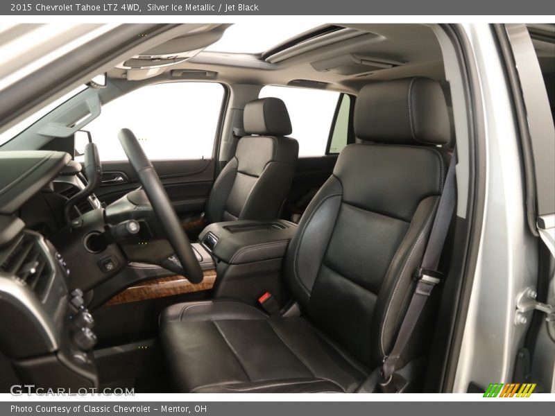 Silver Ice Metallic / Jet Black 2015 Chevrolet Tahoe LTZ 4WD