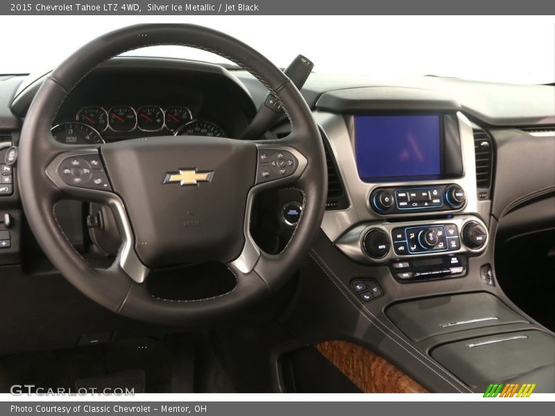 Silver Ice Metallic / Jet Black 2015 Chevrolet Tahoe LTZ 4WD