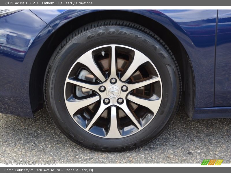 Fathom Blue Pearl / Graystone 2015 Acura TLX 2.4