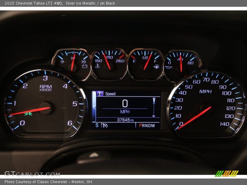 Silver Ice Metallic / Jet Black 2015 Chevrolet Tahoe LTZ 4WD