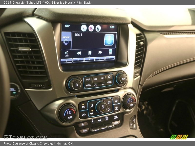 Silver Ice Metallic / Jet Black 2015 Chevrolet Tahoe LTZ 4WD
