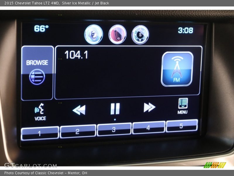 Silver Ice Metallic / Jet Black 2015 Chevrolet Tahoe LTZ 4WD