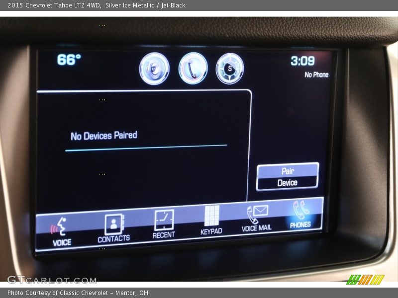 Silver Ice Metallic / Jet Black 2015 Chevrolet Tahoe LTZ 4WD