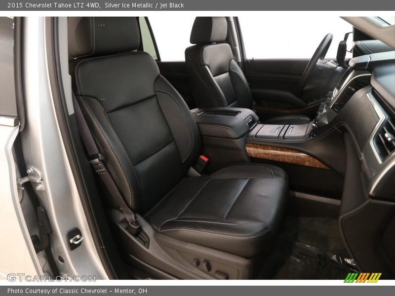 Silver Ice Metallic / Jet Black 2015 Chevrolet Tahoe LTZ 4WD