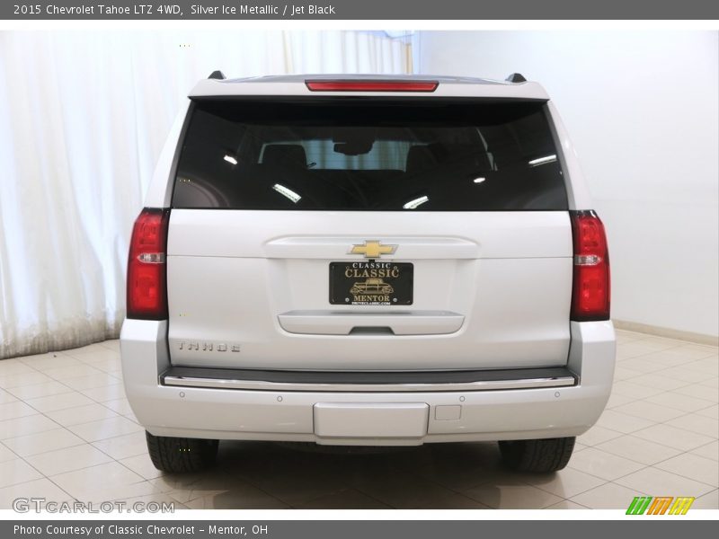 Silver Ice Metallic / Jet Black 2015 Chevrolet Tahoe LTZ 4WD