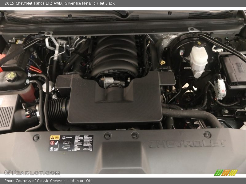Silver Ice Metallic / Jet Black 2015 Chevrolet Tahoe LTZ 4WD