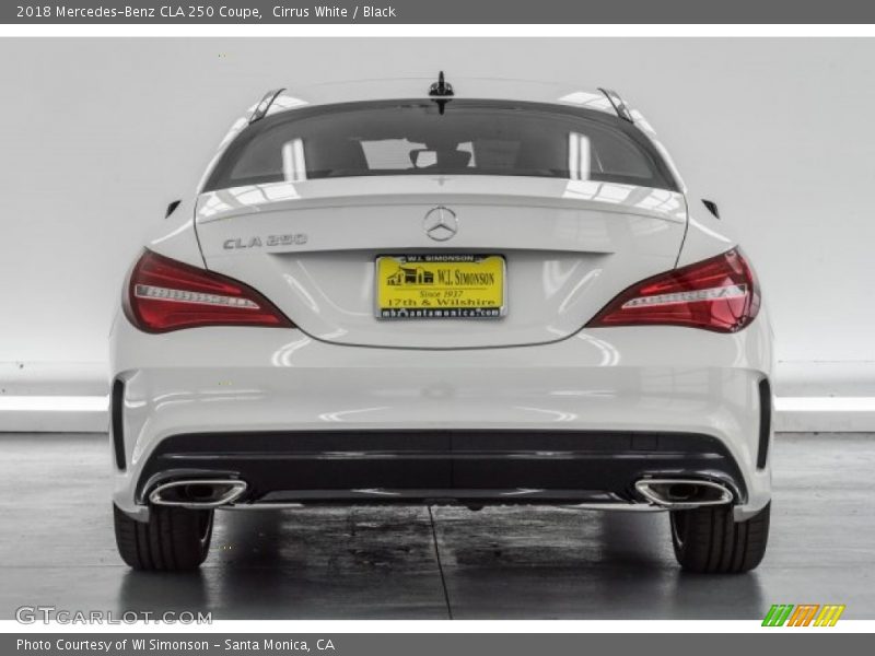 Cirrus White / Black 2018 Mercedes-Benz CLA 250 Coupe