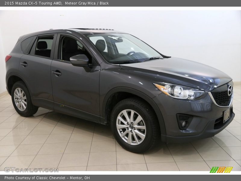 Meteor Gray Mica / Black 2015 Mazda CX-5 Touring AWD