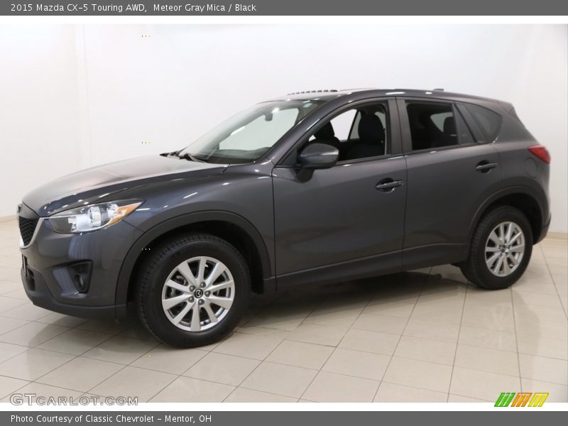 Meteor Gray Mica / Black 2015 Mazda CX-5 Touring AWD