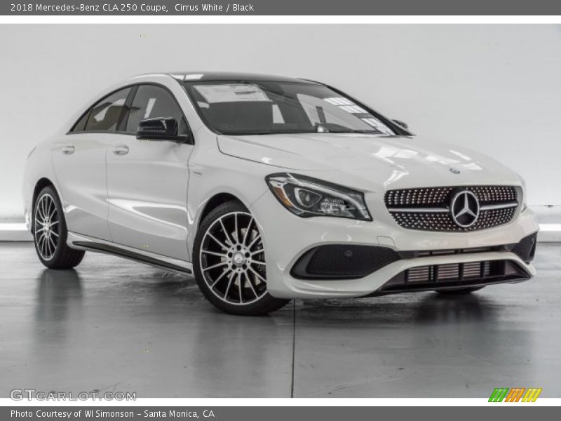 Cirrus White / Black 2018 Mercedes-Benz CLA 250 Coupe