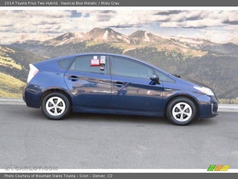 Nautical Blue Metallic / Misty Gray 2014 Toyota Prius Two Hybrid