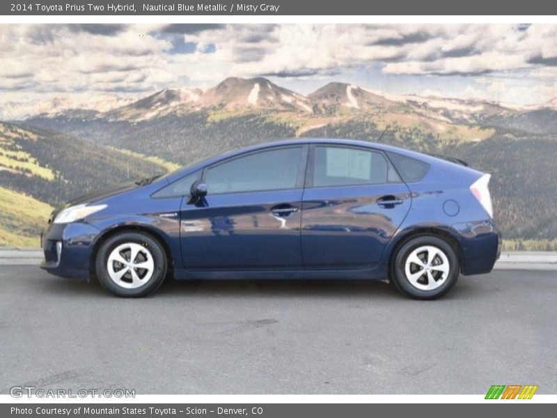 Nautical Blue Metallic / Misty Gray 2014 Toyota Prius Two Hybrid