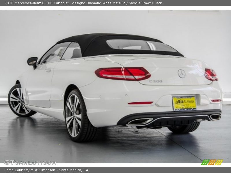 designo Diamond White Metallic / Saddle Brown/Black 2018 Mercedes-Benz C 300 Cabriolet