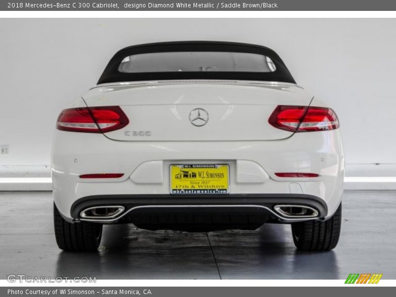 designo Diamond White Metallic / Saddle Brown/Black 2018 Mercedes-Benz C 300 Cabriolet