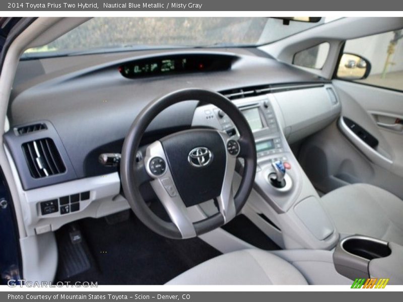 Nautical Blue Metallic / Misty Gray 2014 Toyota Prius Two Hybrid