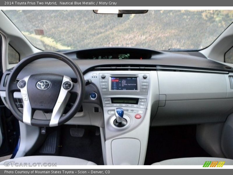 Nautical Blue Metallic / Misty Gray 2014 Toyota Prius Two Hybrid