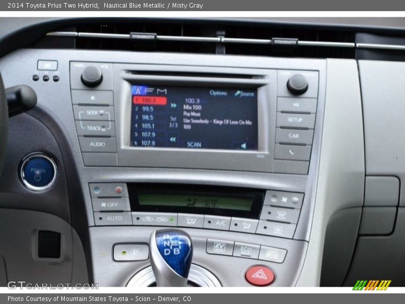 Nautical Blue Metallic / Misty Gray 2014 Toyota Prius Two Hybrid