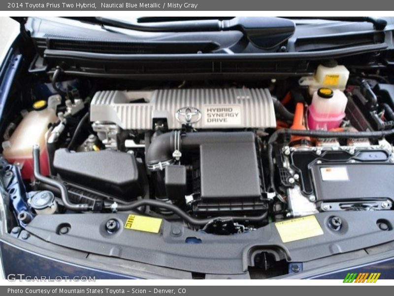 Nautical Blue Metallic / Misty Gray 2014 Toyota Prius Two Hybrid