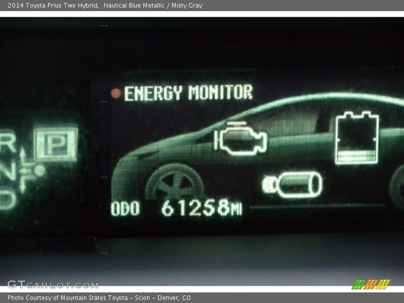 Nautical Blue Metallic / Misty Gray 2014 Toyota Prius Two Hybrid