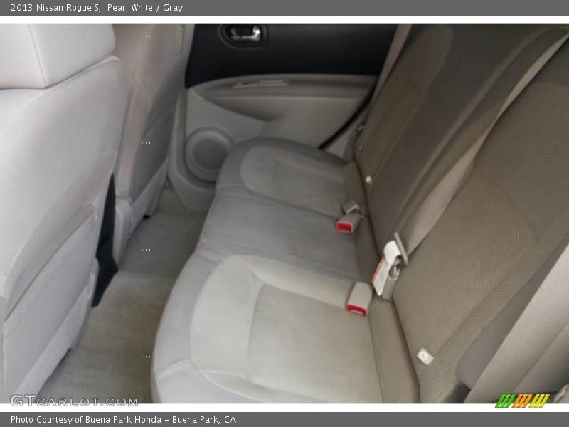 Pearl White / Gray 2013 Nissan Rogue S