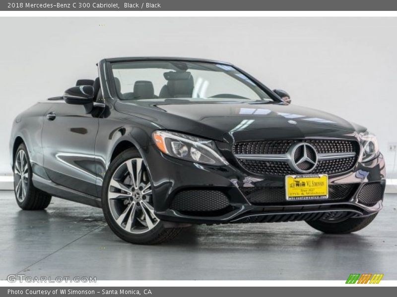 Black / Black 2018 Mercedes-Benz C 300 Cabriolet