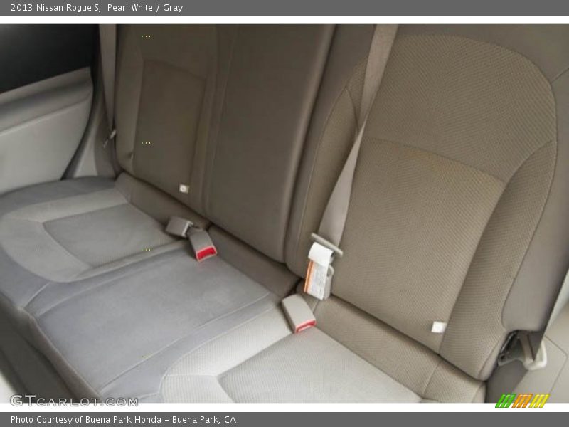 Pearl White / Gray 2013 Nissan Rogue S