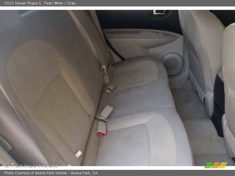 Pearl White / Gray 2013 Nissan Rogue S