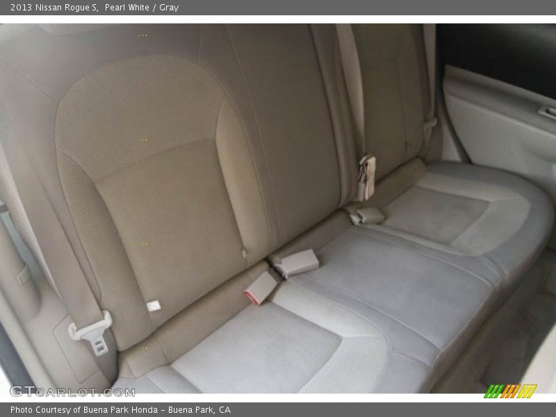 Pearl White / Gray 2013 Nissan Rogue S