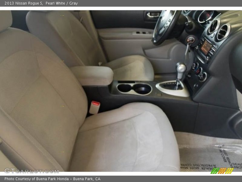 Pearl White / Gray 2013 Nissan Rogue S